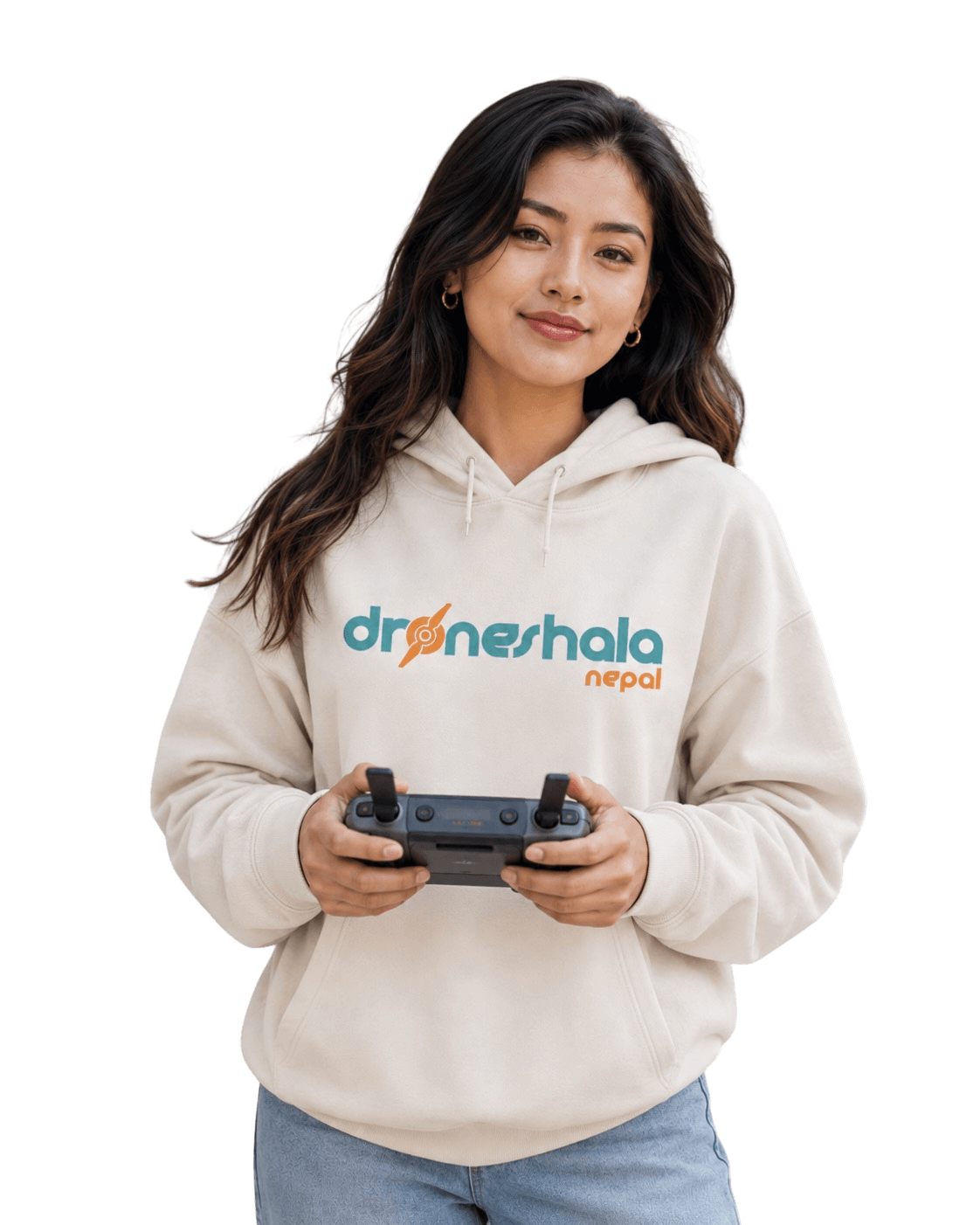 DroneShala pilot holding a drone controller